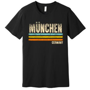 Munich MüNchen Bavaria Germany German Retro City Premium T-Shirt