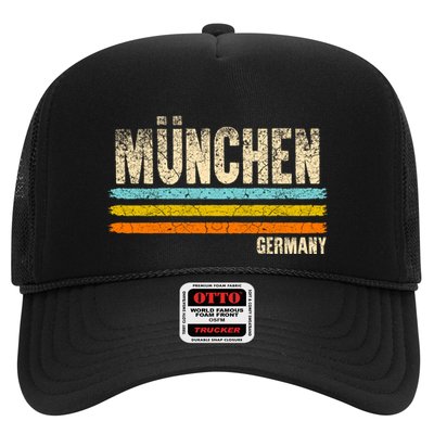 Munich MüNchen Bavaria Germany German Retro City Trucker Hat