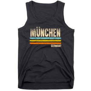 Munich MüNchen Bavaria Germany German Retro City Tank Top