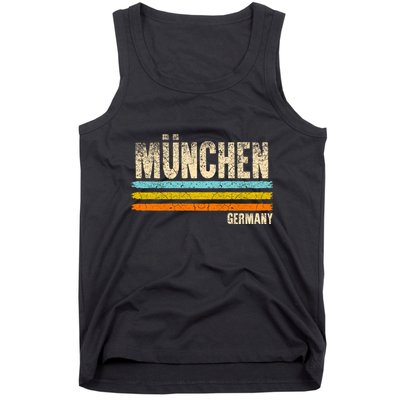 Munich MüNchen Bavaria Germany German Retro City Tank Top