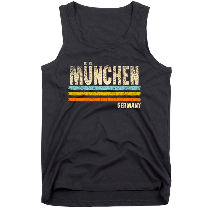 Munich MüNchen Bavaria Germany German Retro City Tank Top