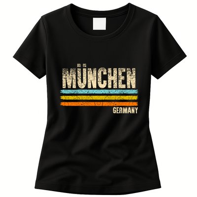 Munich MüNchen Bavaria Germany German Retro City Womens T-Shirt