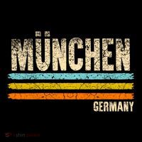 Munich MüNchen Bavaria Germany German Retro City Women's V-Neck T-Shirt