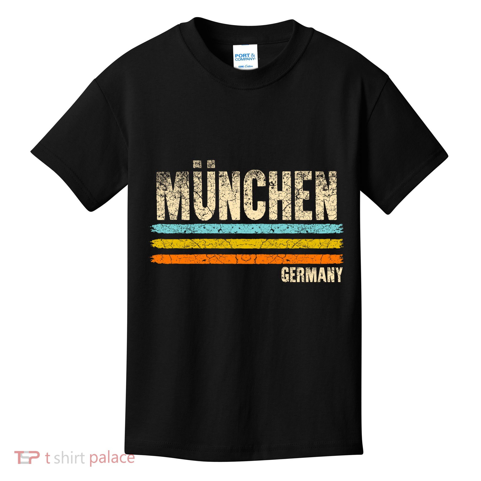Munich MüNchen Bavaria Germany German Retro City Kids T-Shirt