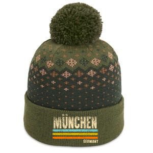 Munich MüNchen Bavaria Germany German Retro City The Baniff Cuffed Pom Beanie