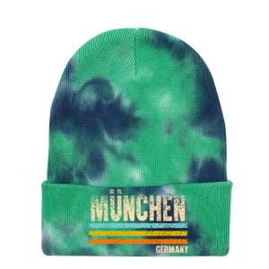 Munich MüNchen Bavaria Germany German Retro City Tie Dye 12in Knit Beanie