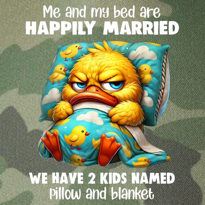 Me & My Bed Are Happily Married We Have 2  Named Pillow  Legacy Tie Dye Trucker Hat