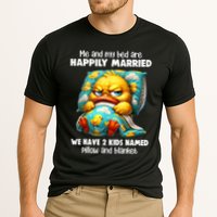 Me & My Bed Are Happily Married We Have 2  Named Pillow  Performance Shirt
