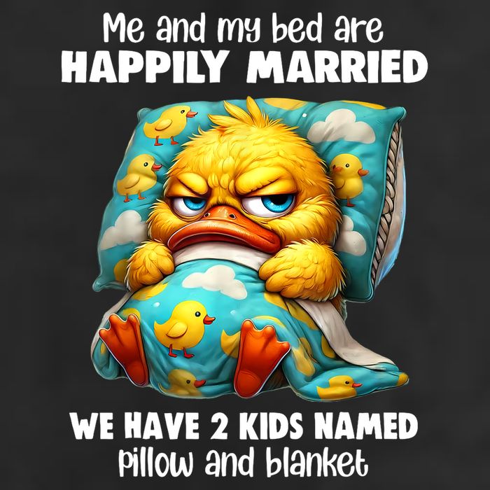 Me & My Bed Are Happily Married We Have 2  Named Pillow  Large Microfiber Waffle Golf Towel