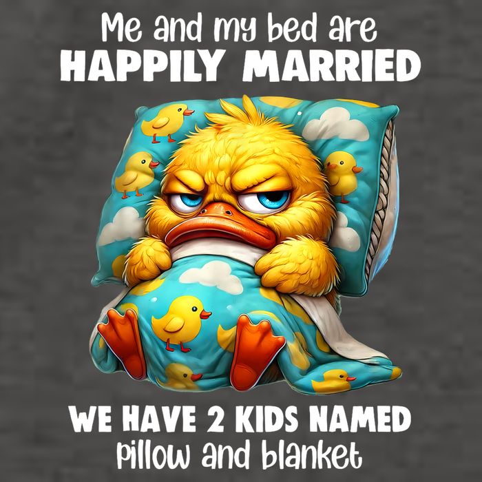 Me & My Bed Are Happily Married We Have 2  Named Pillow  Vector Backpack