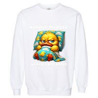 Me & My Bed Are Happily Married We Have 2  Named Pillow  Garment-Dyed Sweatshirt