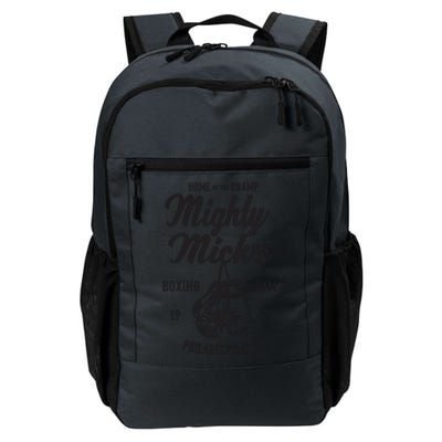 Mighty Micks Boxing Gym Vintage Sports Black Daily Commute Backpack