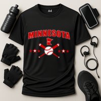Minnesota Mn Baseball Cooling Performance Crew T-Shirt