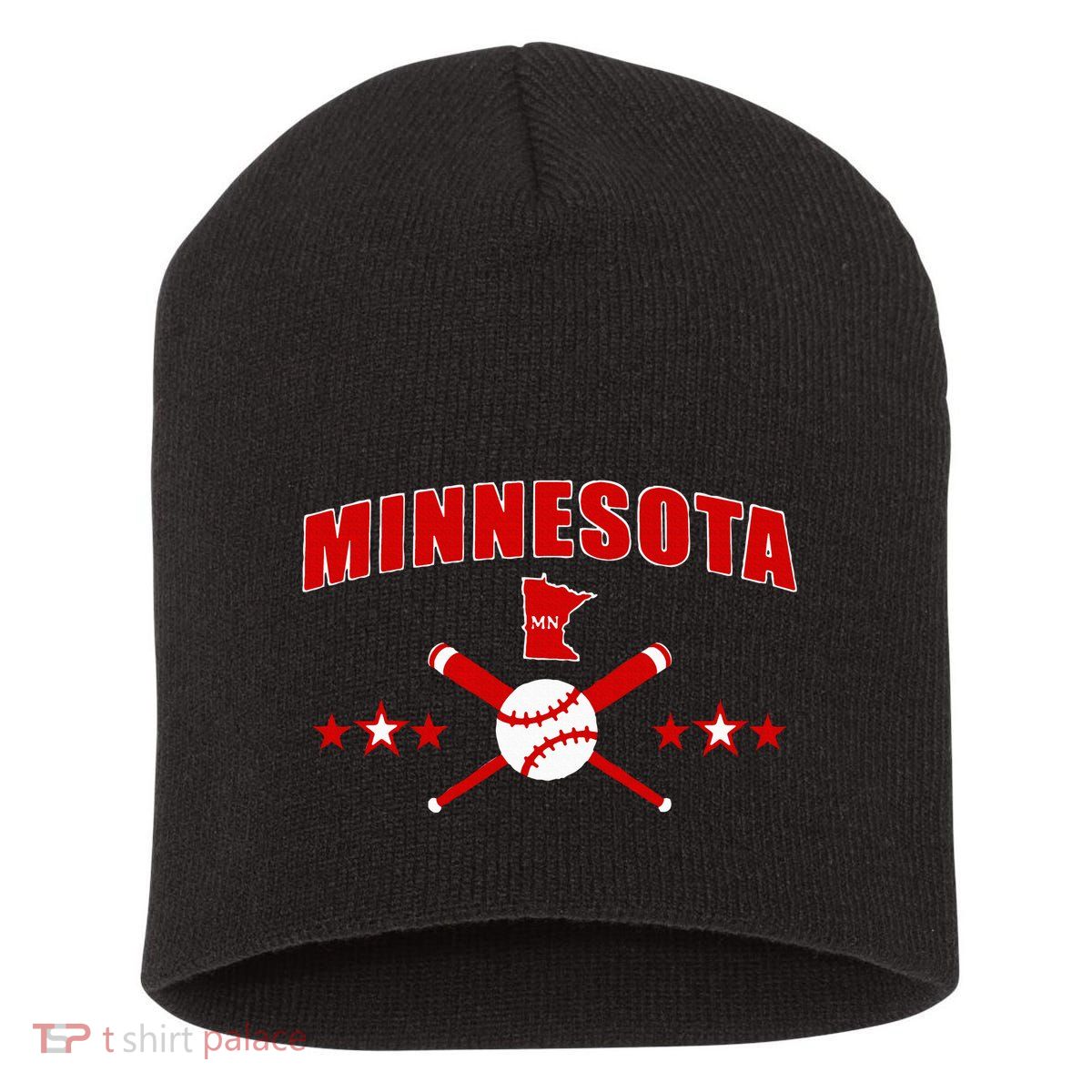 Minnesota Mn Baseball Short Acrylic Beanie