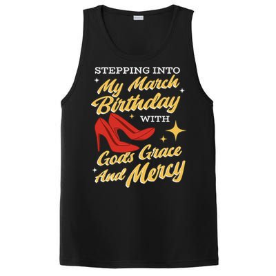 My March Birthday Gods Grace And Mercy Birthday PosiCharge Competitor Tank