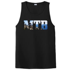 Mtb Mountain Bike Cycling Bicycle Mountain Biking Biker Great Gift PosiCharge Competitor Tank