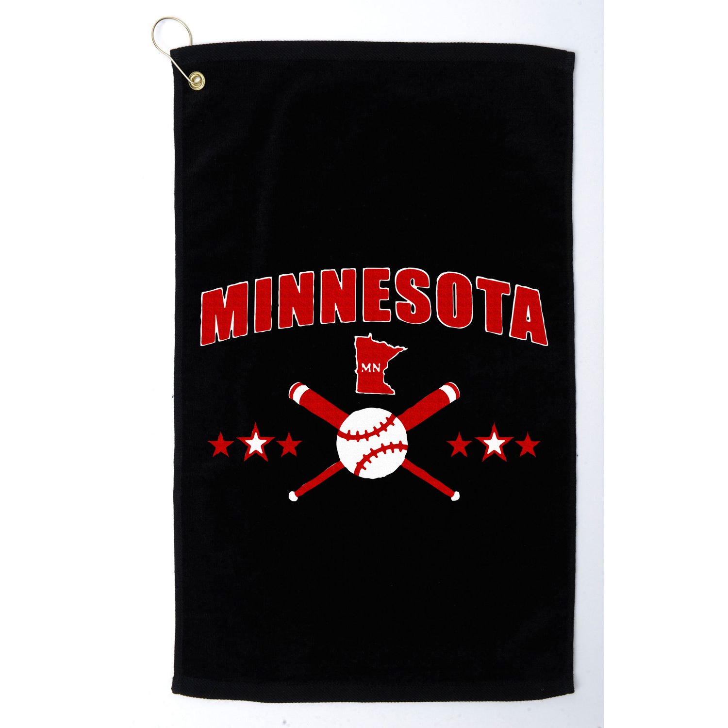 Minnesota Mn Baseball Vintage Golf Towel