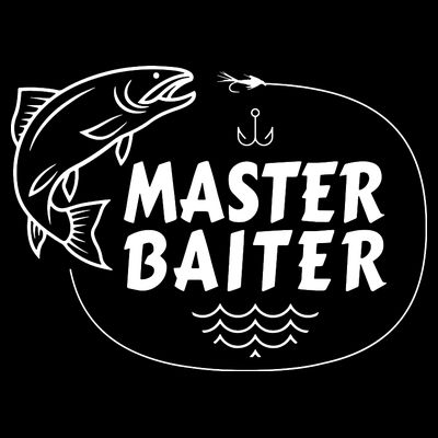 Mens Master Baiter Shirt Funny Fishing Fisherman Joke Dad Grandpa T-Shirt
