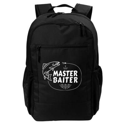 Mens Master Baiter Shirt Funny Fishing Fisherman Joke Dad Grandpa Backpack