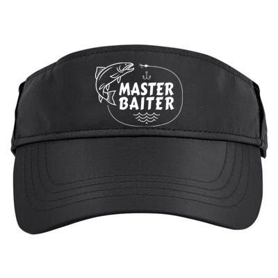 Mens Master Baiter Shirt Funny Fishing Fisherman Joke Dad Grandpa Adult Drive Performance Visor