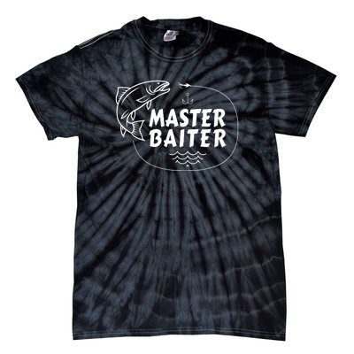 Mens Master Baiter Shirt Funny Fishing Fisherman Joke Dad Grandpa Tie-Dye T-Shirt