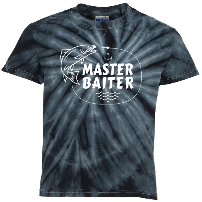 Mens Master Baiter Shirt Funny Fishing Fisherman Joke Dad Grandpa Kids Tie-Dye T-Shirt