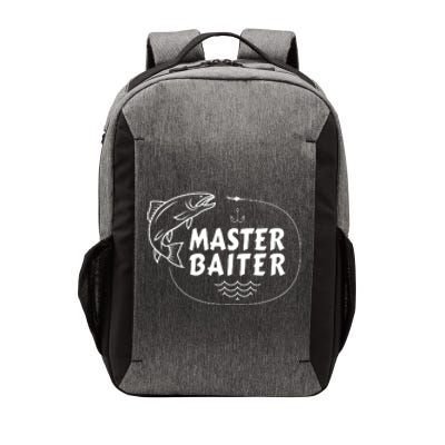 Mens Master Baiter Shirt Funny Fishing Fisherman Joke Dad Grandpa Vector Backpack