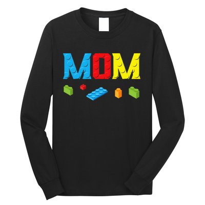 Mom Master Builder Building Bricks Blocks Family Set Parents Long Sleeve Shirt