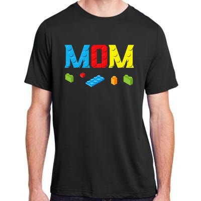 Mom Master Builder Building Bricks Blocks Family Set Parents Adult ChromaSoft Performance T-Shirt