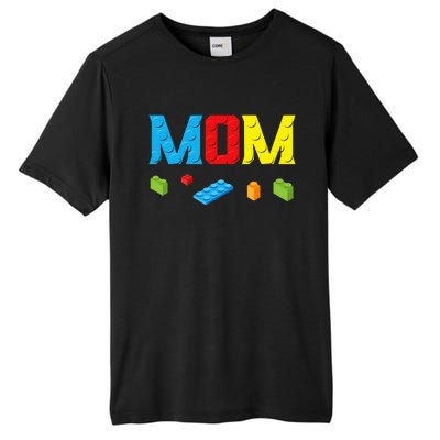 Mom Master Builder Building Bricks Blocks Family Set Parents Tall Fusion ChromaSoft Performance T-Shirt