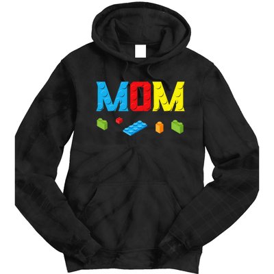 Mom Master Builder Building Bricks Blocks Family Set Parents Tie Dye Hoodie