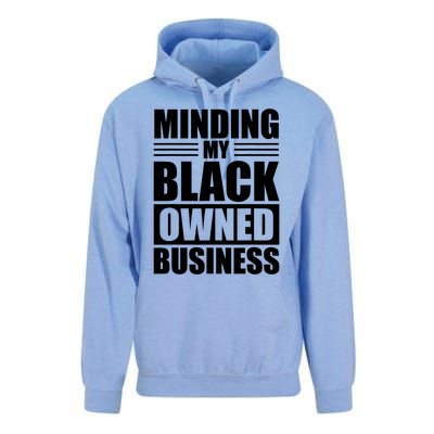 Minding My Black Owned Business Funny Gift For Business Owner Great Gift Unisex Surf Hoodie