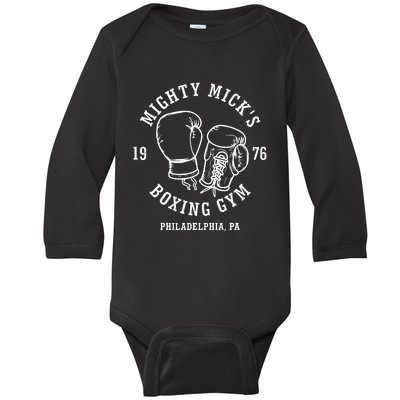 Mighty Mick's Boxing Gym 1976 Baby Long Sleeve Bodysuit