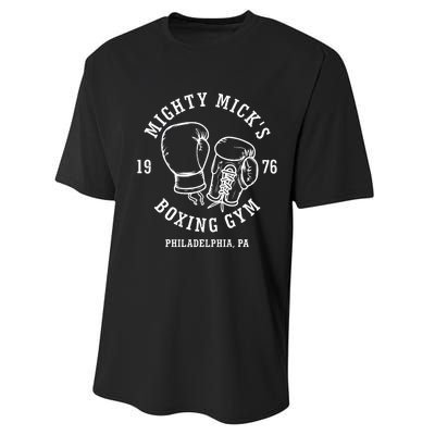 Mighty Mick's Boxing Gym 1976 Performance Sprint T-Shirt