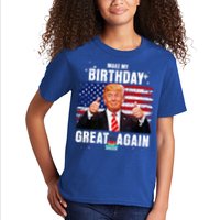 Make My Birthday Great Again Trump Fan Birthday Kids T-Shirt