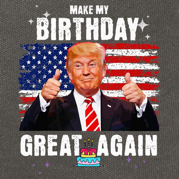 Make My Birthday Great Again Trump Fan Birthday Cotton Canvas Backpack