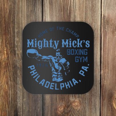 Mighty Micks Boxing Gym Vintage Gloves Retro Coaster