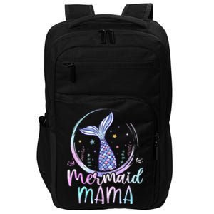 Mermaid Mama Birthday Mermaid Girl Beach Mermaid Tail Impact Tech Backpack