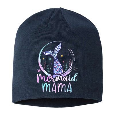 Mermaid Mama Birthday Mermaid Girl Beach Mermaid Tail Sustainable Beanie