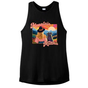 Mountain Muttma Boho Dog Hiking Trail Camping Adventure Ladies PosiCharge Tri-Blend Wicking Tank