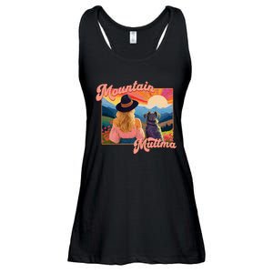 Mountain Muttma Boho Dog Hiking Trail Camping Adventure Ladies Essential Flowy Tank