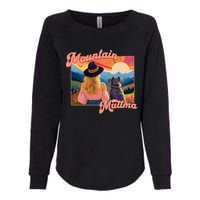 Mountain Muttma Boho Dog Hiking Trail Camping Adventure Womens California Wash Sweatshirt