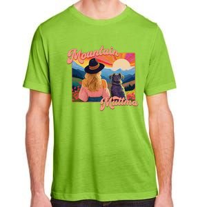 Mountain Muttma Boho Dog Hiking Trail Camping Adventure Adult ChromaSoft Performance T-Shirt