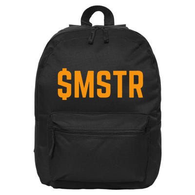 $Mstr Microstrategy Bitcoin 16 in Basic Backpack