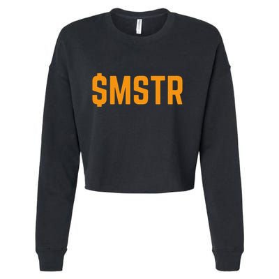 $Mstr Microstrategy Bitcoin Cropped Pullover Crew