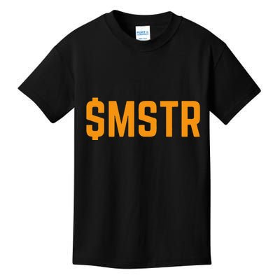 $Mstr Microstrategy Bitcoin Kids T-Shirt