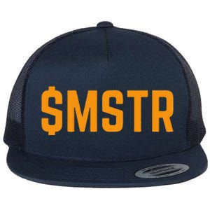 $Mstr Microstrategy Bitcoin Flat Bill Trucker Hat