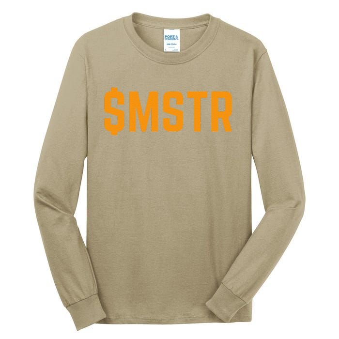 $Mstr Microstrategy Bitcoin Tall Long Sleeve T-Shirt