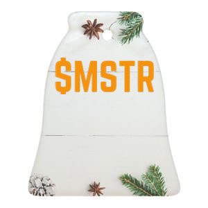 $Mstr Microstrategy Bitcoin Ceramic Bell Ornament