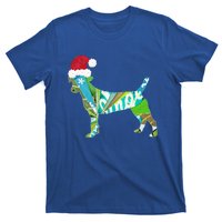 Mixed Media Collage Art Dog Puppy In Santa Hat Merry Ho Ho Meaningful Gift T-Shirt